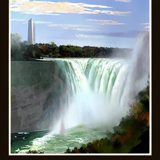 Prompt: niagara falls by jon foster