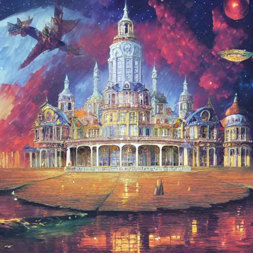 Image similar to palace by james christensen, rob gonsalves, paul lehr, leonid afremov and tim white