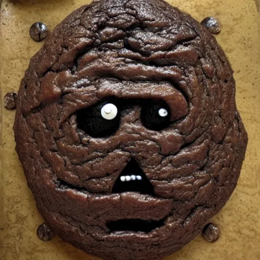 Prompt: muffin man in the style of hr giger