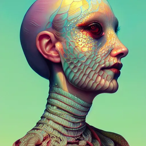 Image similar to translucent skin, subsurface scattering :: by Martine Johanna and Simon Stålenhag and Chie Yoshii and Casey Weldon and Guillermo del toro :: ornate, dynamic, particulate, rich colors, intricate, elegant, highly detailed, centered, artstation, smooth, sharp focus, octane render, 3d