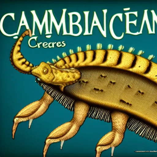 Prompt: cambrian era creatures