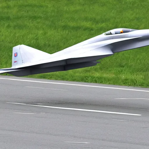 Image similar to supersonic biplane jet fighter