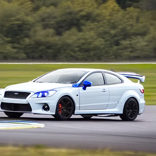 Prompt: a 2 0 1 4 fpv gt - f 3 5 1 limited edition driving on a race track