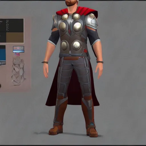 Image similar to I created Thor in Sims 4 character creation!!!