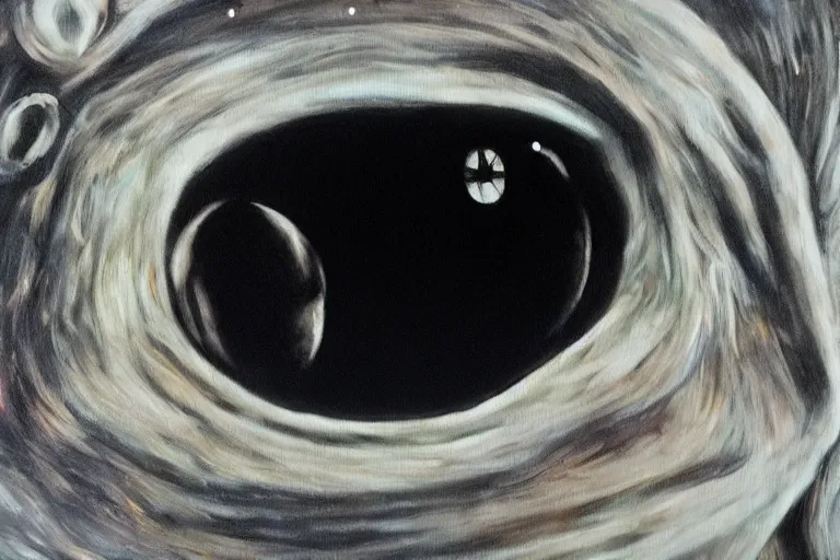 Image similar to e. t. the extra - terrestrial portrait in oil on black velvet, in frame, 4 k, hyper - realistic