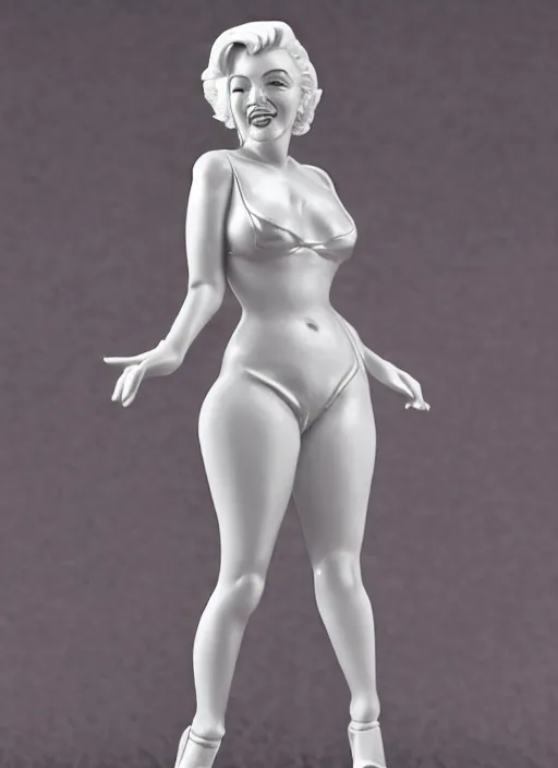 Prompt: 80mm resin detailed miniature of Marilyn Monroe, Product Introduction Photos, 4K, Front view, Full body