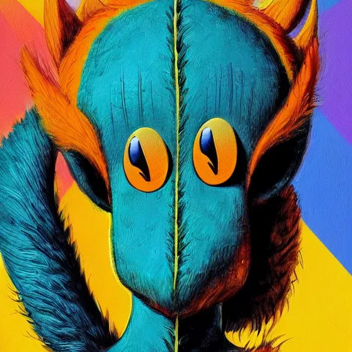 Image similar to a dik dik monster colorful, digital art, fantasy, magic, trending on artstation, ultra detailed, professional illustration by Basil Gogos