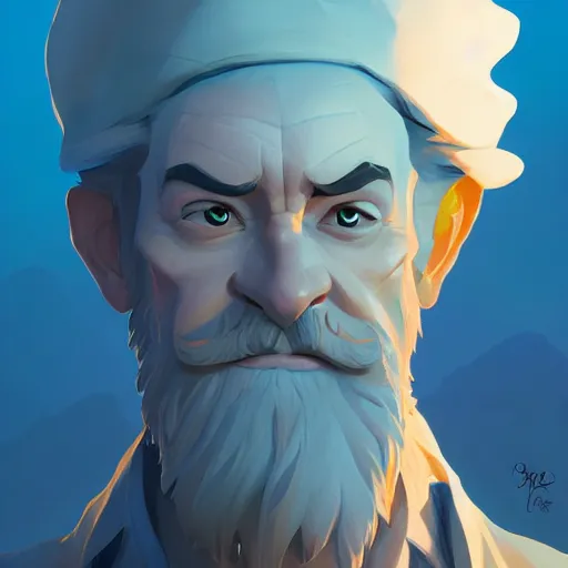 Image similar to face icon stylized minimalist wizard of the coast, loftis, cory behance hd by jesper ejsing, by rhads, makoto shinkai and lois van baarle, ilya kuvshinov, rossdraws global illumination