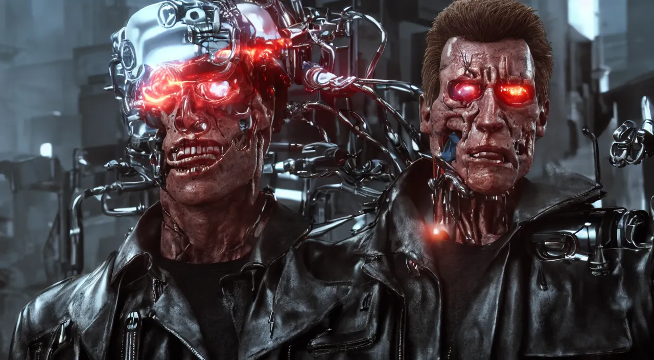 Image similar to the terminator ( 1 9 8 4 ), unreal engine, octane render, cycles render, trending on artstation, hd