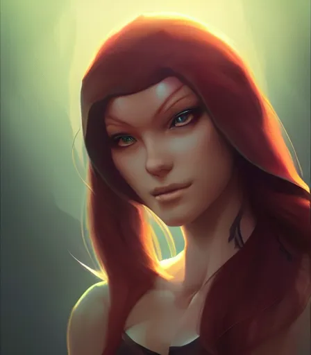 Image similar to beautiful portrait of a gorgeous personal trainer who looks like Midna , character design by charlie bowater, ross tran, artgerm, and makoto shinkai, detailed, soft lighting, rendered in octane