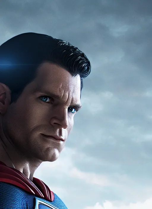 Prompt: a potrait of Chris evan as Man of steel and full armour by Zack Snyder, 8k photorealistic, cinematic lighting, HD, high details, dramatic, trending on artstation, view from above