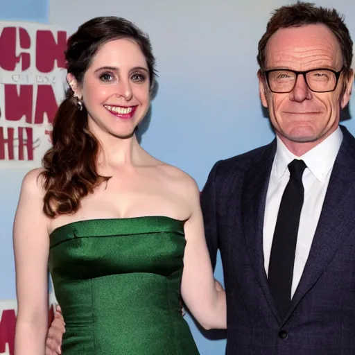 Prompt: Alison Brie getting married to Bryan Cranston