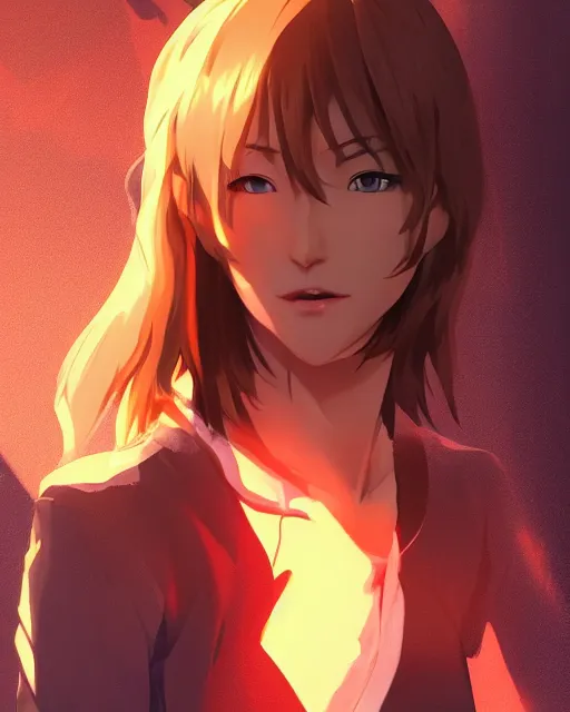 Prompt: anime yvonne strahovski, full shot, atmospheric lighting, detailed face, by makoto shinkai, stanley artgerm lau, wlop, rossdraws