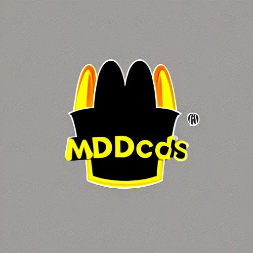 Image similar to a logo designed for a mcdonalds space location, 2 d, detailed