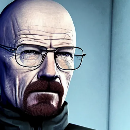 Prompt: Walter White in Half Life 2