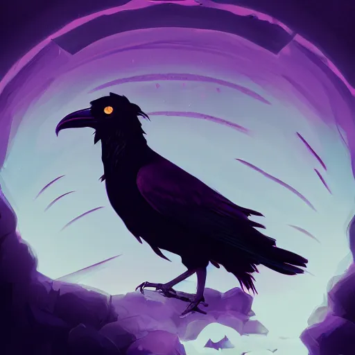 Image similar to Edgar Allan Poe as The Raven, ambient lighting, 4k, anime key visual, lois van baarle, ilya kuvshinov, rossdraws, artstation