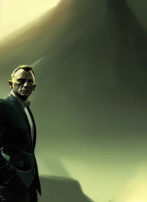 Image similar to portrait, Daniel Craig , dramatic lighting, cinematic, establishing shot, extremely high detail, foto realistic, cinematic lighting, post processed, concept art, artstation, style by eddie mendoza, raphael lacoste, alex ross