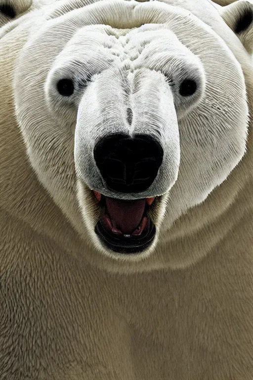 Image similar to portrait of a armored polar bear. hyper realistic, digital art, intricate, high detail.