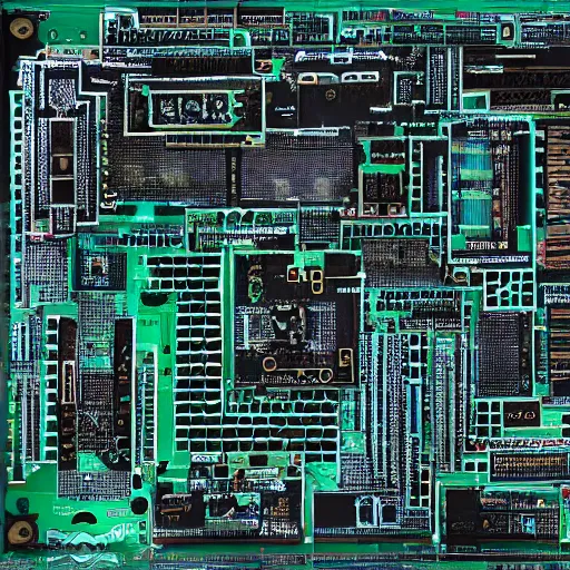 Prompt: motherboard shape like a istanbul city, realistic,