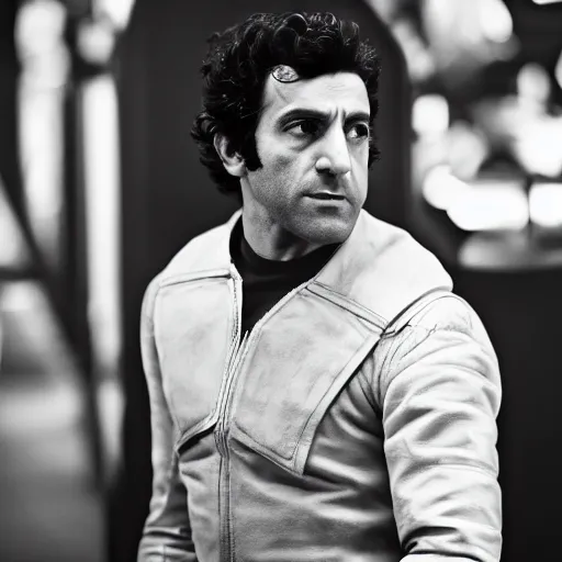 Image similar to cinematic portrait of poe dameron, 2 4 mm lens, accurate, photoreal