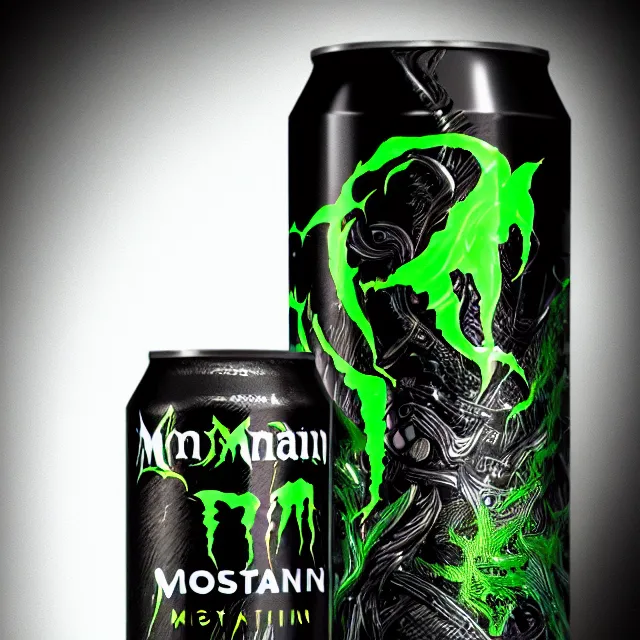 Prompt: aluminian can of monster energy drink, intricate and elegant, highly detailed, digital painting, artstation, concept art, smooth and sharp focus, illustration