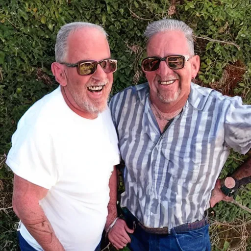 Image similar to the nova twins as 5 0 year old men