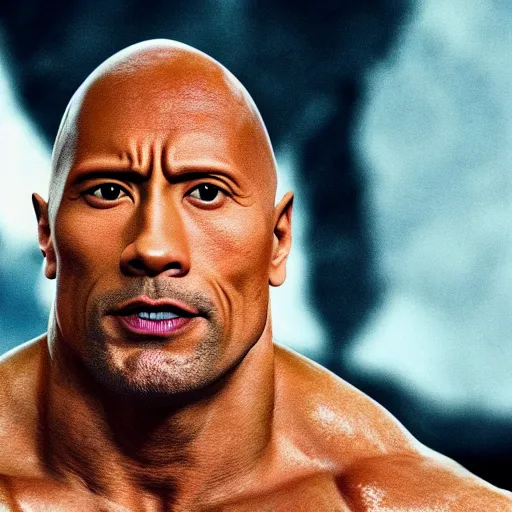 Image similar to dwayne the rock johnson if his head was a rock