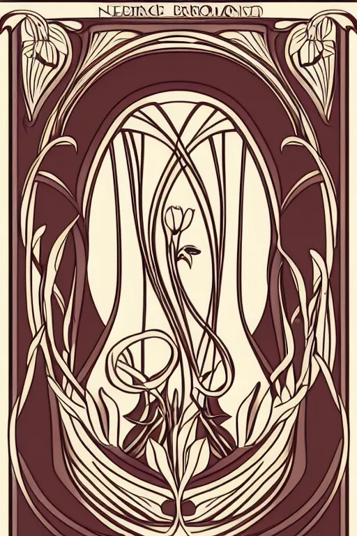 Image similar to vector images, art nouveau border designs