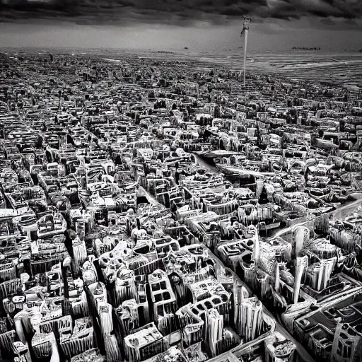 Prompt: a detailed city made of flesh award winning photography