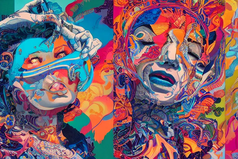 Image similar to Manifest for drinks, Tristan Eaton, victo ngai, artgerm, RHADS, ross draws