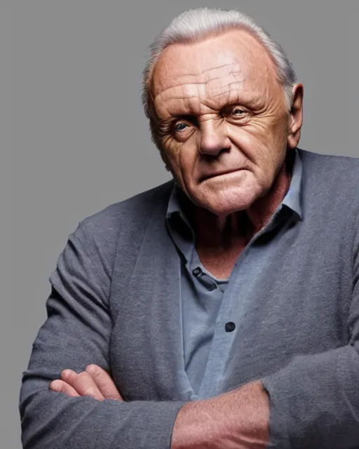 Prompt: portrait of anthony hopkins, volumetric lighting