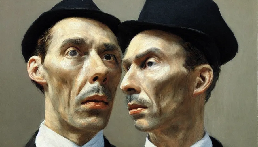 Image similar to painting by borremans, sherlock holmes, detailed, stunning