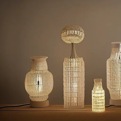 Image similar to Table lamps by Bruce Munro, interior design