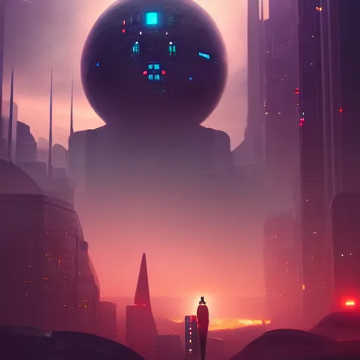 Image similar to the call of the void, futuristic cityscape, unreal 5 render, studio ghibli, history painting, digital art, octane render, beautiful composition, trending on artstation, award - winning photograph, masterpiece