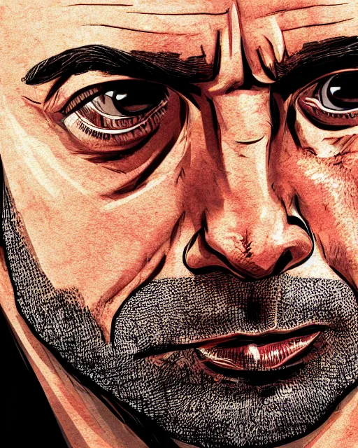 Prompt: a close - up portrait of joe rogan, in the style of gta 4, highly detailed, trending on artstationhq