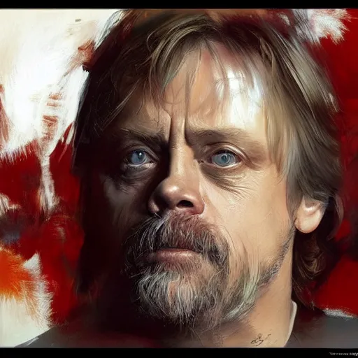 Image similar to mark hamill by ruan jia, portrait