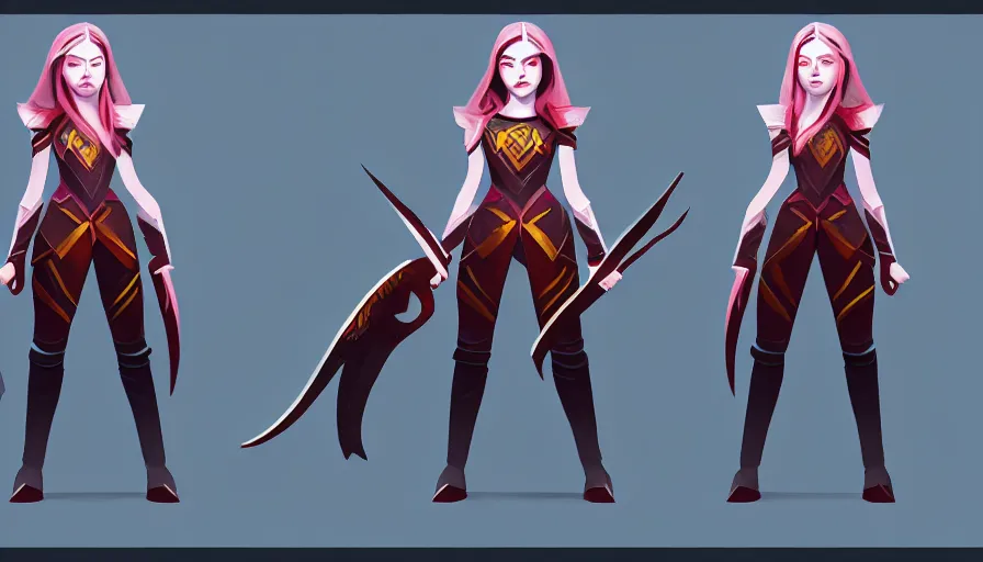 Image similar to anya taylor - joy as dota 2 game character, symmetrical, dota 2 concept art, character design by moby francke and drew wolf, accurate lines, sense of awe