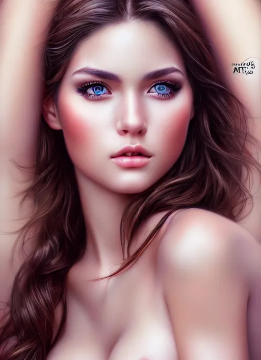 Image similar to a gorgeous female photo, professionally retouched, realistic, smooth face, perfect eyes, symmetrical, full body shot, wide angle, sharp focus on eyes, 8 k high definition, insanely detailed, intricate, elegant, art by artgerm