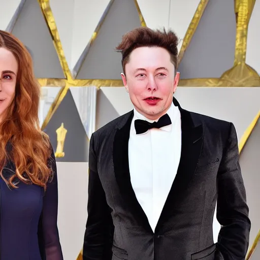 Prompt: hermione granger and young elon musk caught on photo 4k