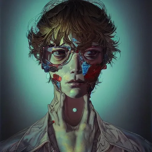 Image similar to prompt : monumental portrait soft light painted by james jean and katsuhiro otomo and erik jones, inspired by akira anime, smooth face feature, intricate oil painting, high detail illustration, sharp high detail, manga and anime 1 9 9 9