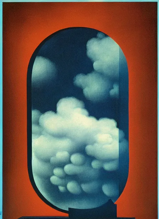 Image similar to phase transition by rene magritte and salvadore dali