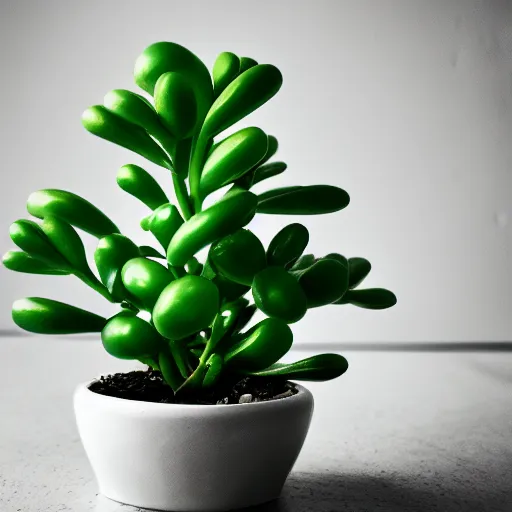 Image similar to beautiful jade plant, hdr, hd, artstation, 4 k, amazing beauty, clouds, award - winning, dramatic lighting