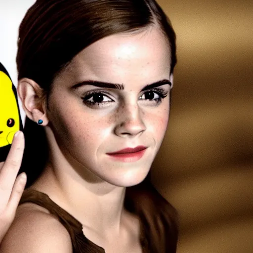 Image similar to photo of emma watson as pikachu