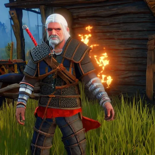 Prompt: el chavo del ocho, witcher 3