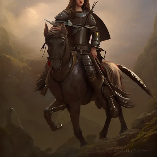 Image similar to beautiful painting of Joan of Arc, high quality, highly detailed, Romanticism painting, medieval, 8k, vivid, coherent, octane render