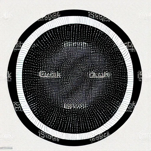 Image similar to woodlathe inside bowl, vector art, simple