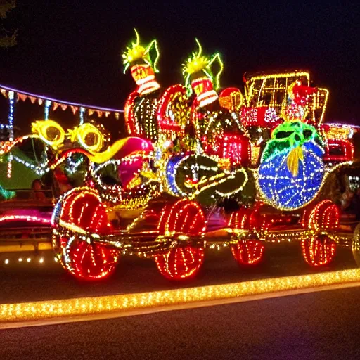 Prompt: Main Street Electrical Parade