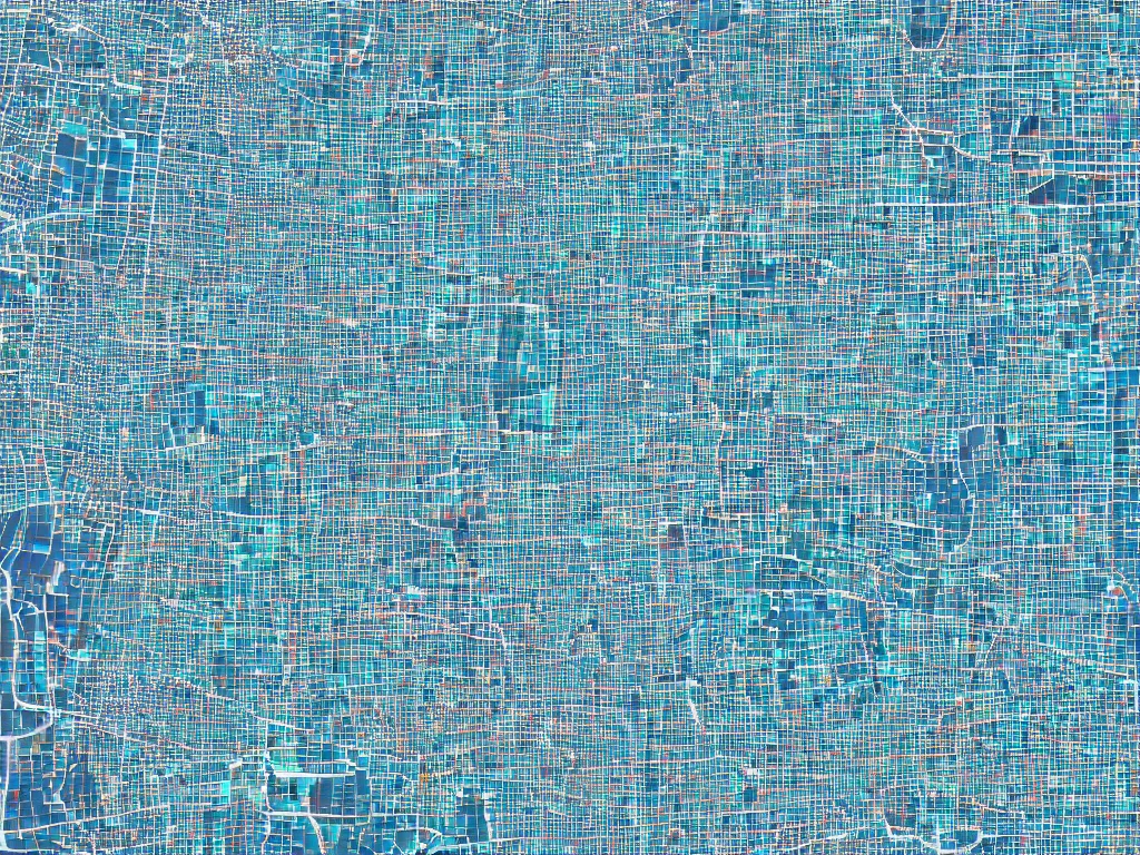 Image similar to cyberscreens projecting reference a detailed sheet reference sheet of the city map, perfect lighting pixel sorting