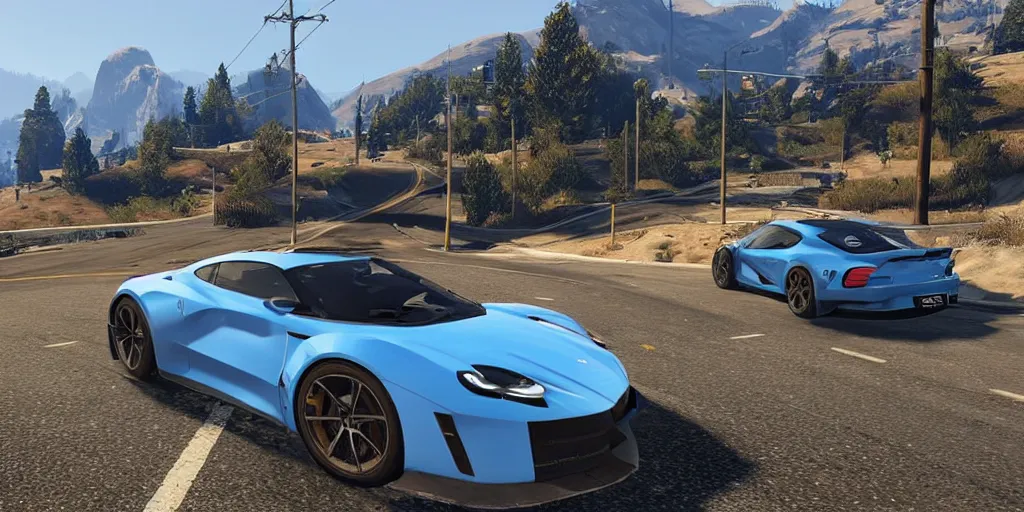 Image similar to “2022 Alpine GTA V6, 4K, ultra realistic”