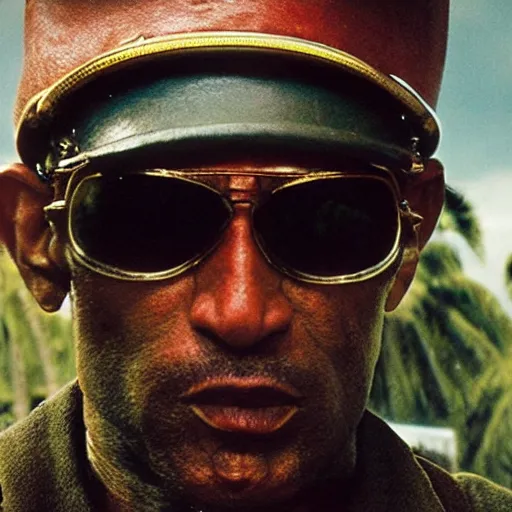 Image similar to donnovan patton as captain benjamin in apocalypse now, 8k resolution, full HD, cinematic lighting, award winning, anatomically correct